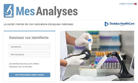 Accéder à mes résultats d’analyses .